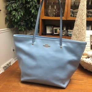 Baby Blue Coach tote
